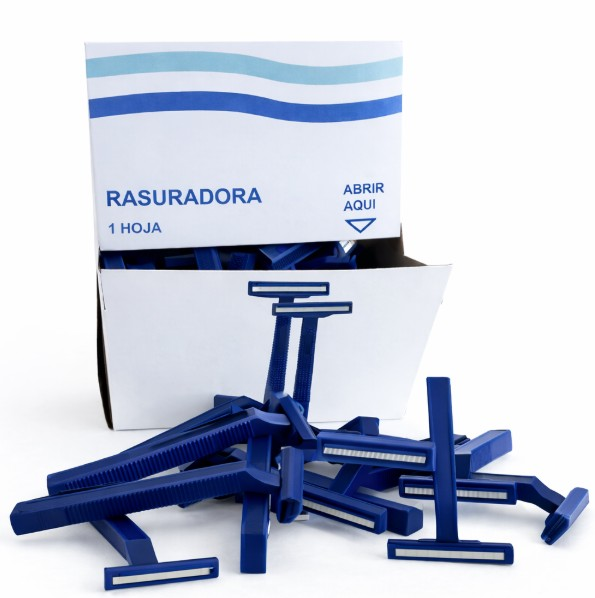 Maquinilla rasuradora 1 hoja con peine caja 100 und
