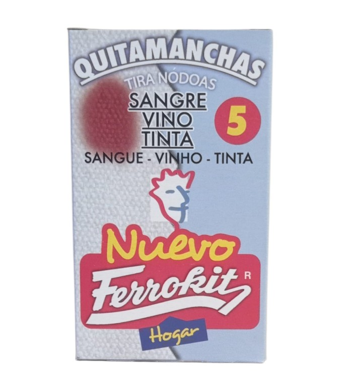 Quita-manchas ferrokit 5 (sangre,vino y tinta)