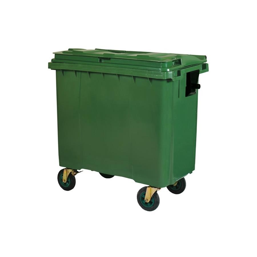 Contenedor tapa plana verde