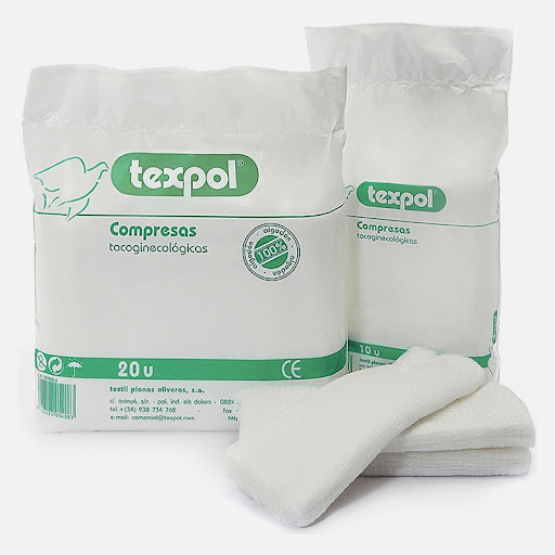 Compresa tocologica algodon