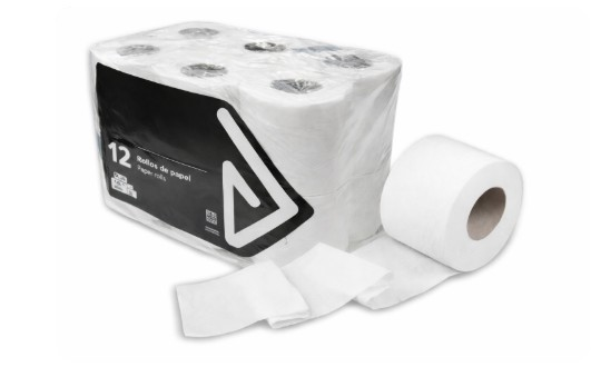 Papel wc domestico 2c 16mts paq 12und