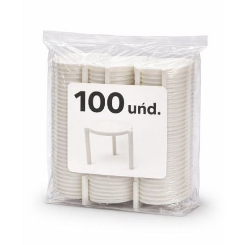 Mesita para pizza paq.100 und.