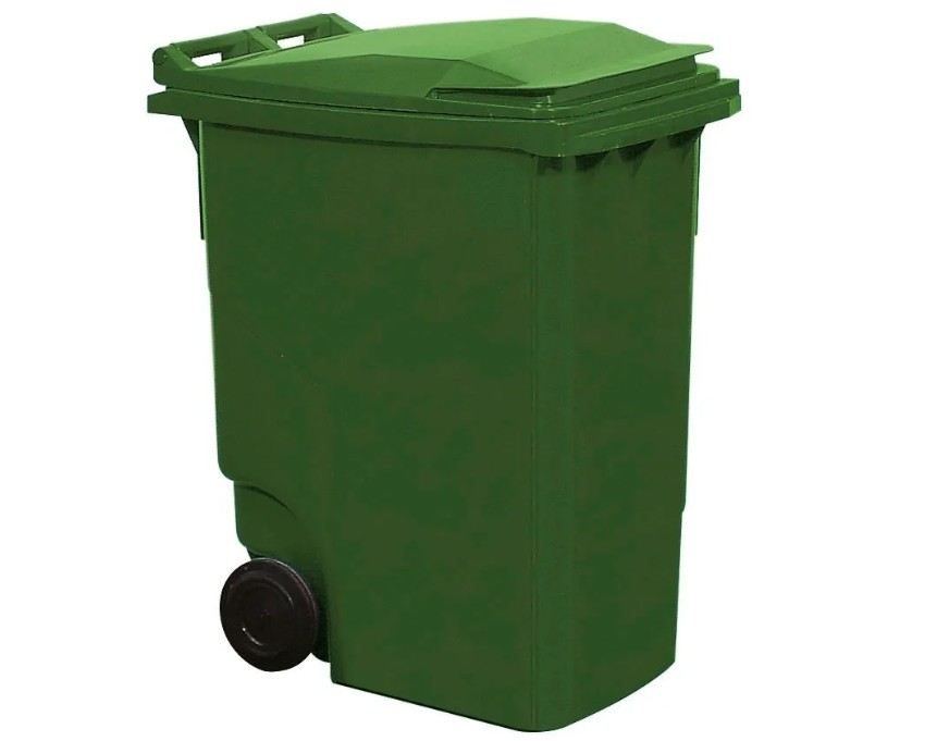 Contenedor tapa plana verde