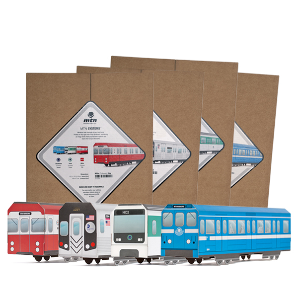 Vagones en miniatura para montar y pintar