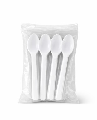 Cucharas plastico reutilizable  paq. 25und