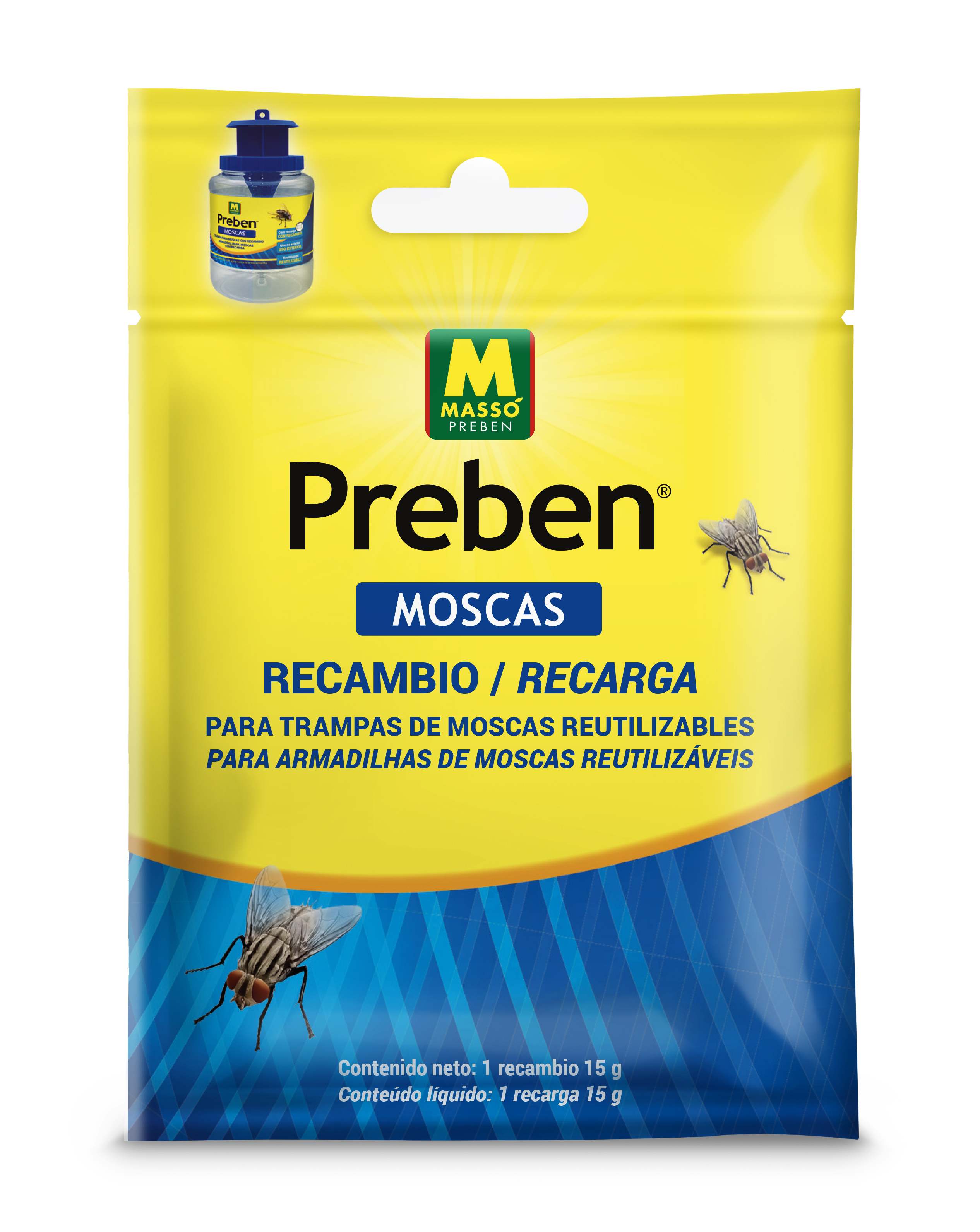 Recambio para trampa de moscas