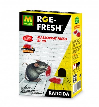 Raticida cebo fresco con cereales