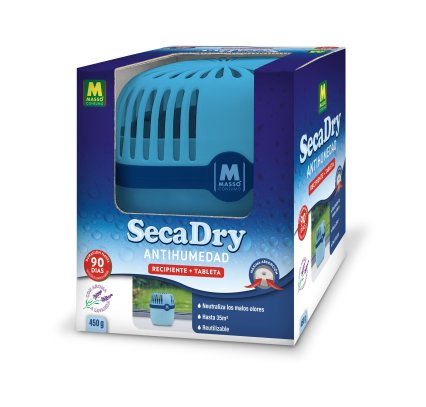 Antihumedad recipiente redondeado y tableta