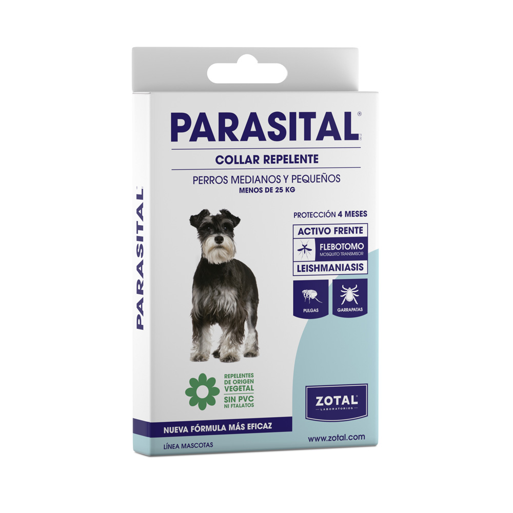 PARASITAL COLLAR REPELENTE PERROS (PEQ/MED)