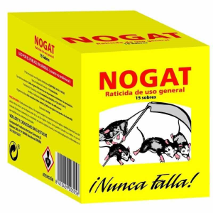 Raticida sobre nogat.