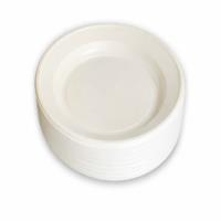 Plato plastico grande reutilizable paq.50 und