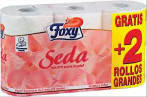 Papel wc foxy seda 4+2 42rollos