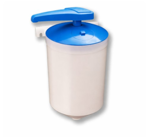 Dosificador jabon piston pared